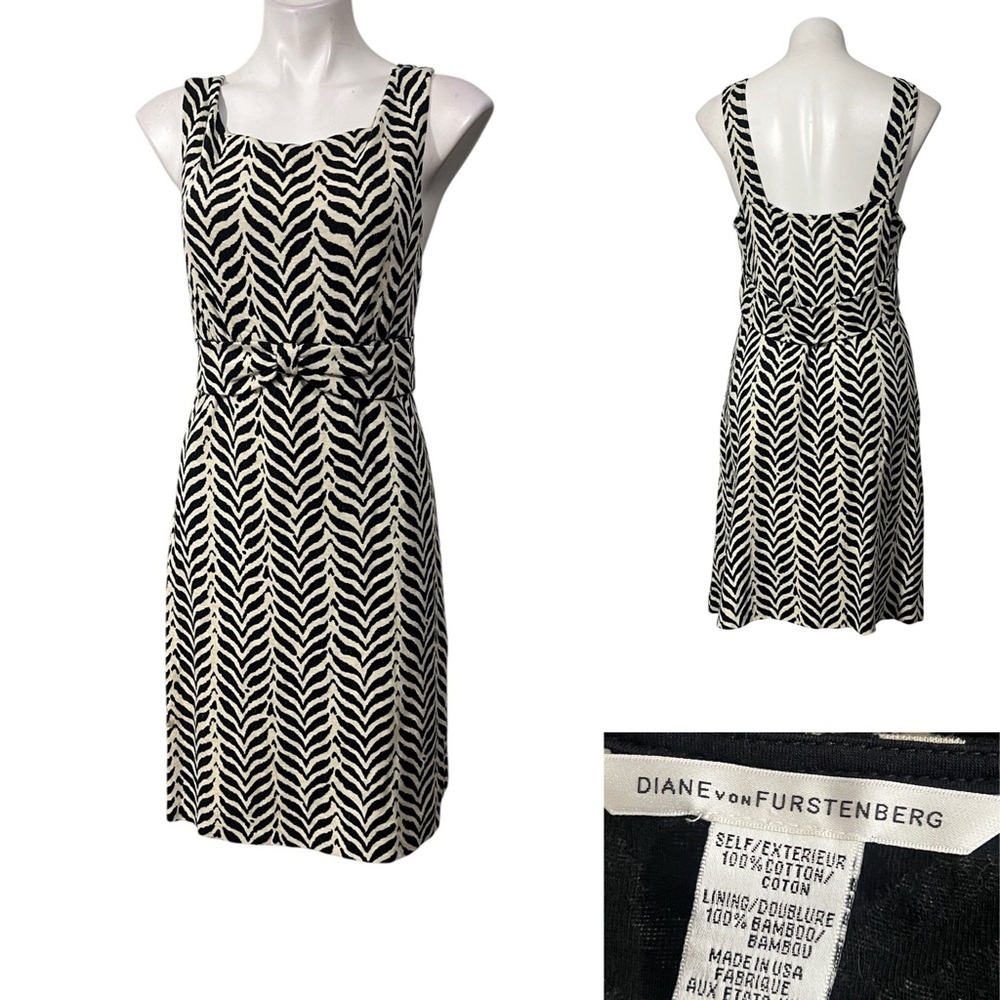 Diane Von Furstenberg
Jacquard Knit Boyd Zebra dress size 12 knee length office